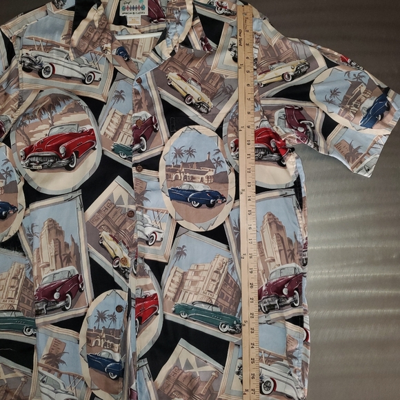 Reyn Spooner Vintage Buick Super 8 Special American Classic Cars Aloha Shirt XL - Picture 8 of 12